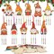 10 Pack Fall Crafts for Kids, DIY Fall Gnome Wind Chime Kit Unfinished